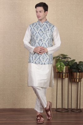 Koshin Sleeveless Printed Men Jacket