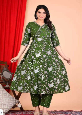 ks creation Women Kurti Pant Set