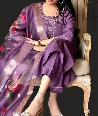 RUDKI ENTERPRISE Women Kurta Pant Dupatta Set