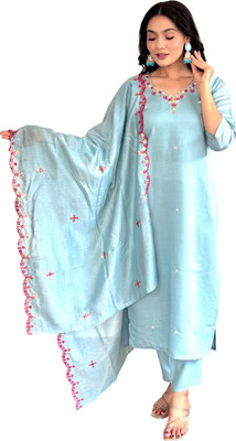 Atoxic Women Kurti Pant Dupatta Set