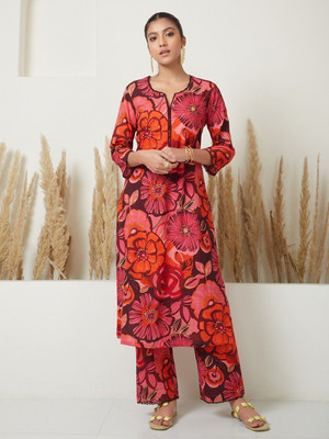 LOOKMARK Women Kurta Pant Set