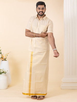 Ramraj Cotton Men Shirt Dhoti Set