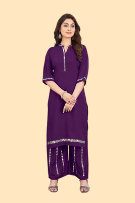 Hangerdesginera Women Kurta Palazzo Set
