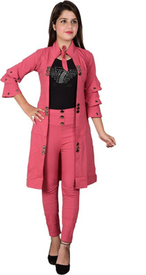 PERFECTPIVOT Women Kurta Pant Ethnic Jacket Set