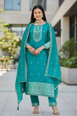 Hiti Creations Women Kurti Pant Dupatta Set