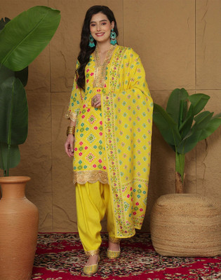 Skylee Women Kurta Patiala Dupatta Set