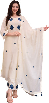 ADHEERA Women Kurti Pant Dupatta Set