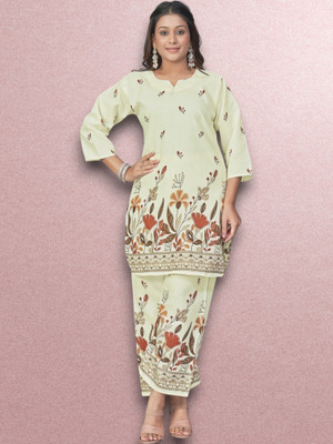 EverEthnic Women Kurta Pant Set