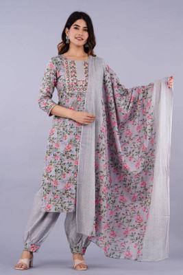 ASHRU Women Kurta Patiala Dupatta Set