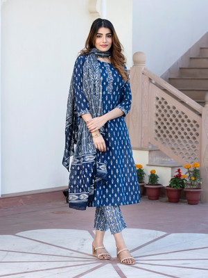 Jaitpuriya fashion Women Kurta Pant Attached Dupatta Set