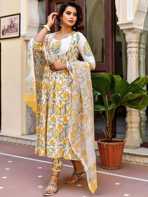 ak fashion mall Printed Kurta, Trouser/Pant & Dupatta Set