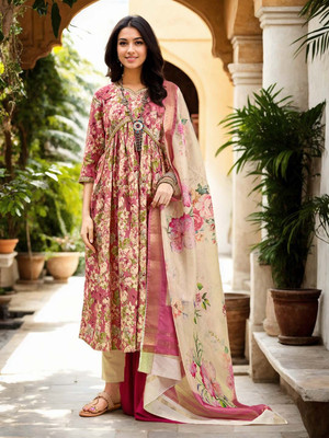 ANOUK Women Kurta Pant Dupatta Set