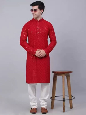 woomny Men Kurta Pyjama Set