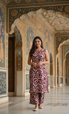 BEEGET FASHION Women Kurta Palazzo Set