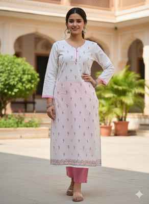 JIDI COLLECTION Women Kurti Pant Set