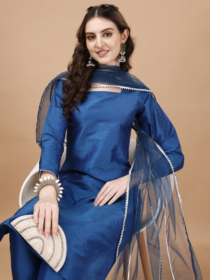 Naveerafashion Women Kurti Pant Dupatta Set