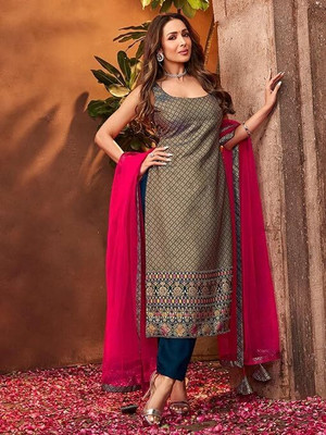 Zinariya Fab Printed Kurta, Trouser/Pant & Dupatta Set