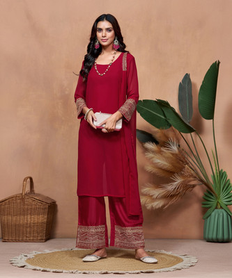 Youthnic Women Kurta Palazzo Dupatta Set