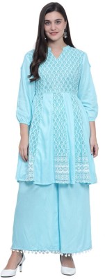 Nature Craft Women Kurta Palazzo Set