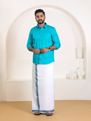 Ramraj Cotton Men Shirt Dhoti Set