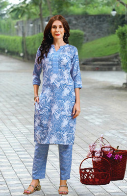 HARJYOT FASHION Women Kurti Pyjama Set
