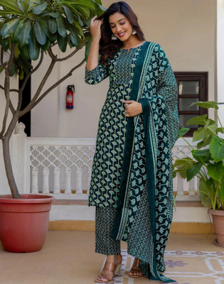 Skylee Women Kurta Pant Dupatta Set