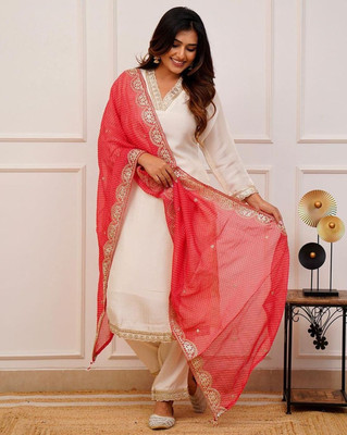 Rebikatrendz Women Kurta Pant Dupatta Set
