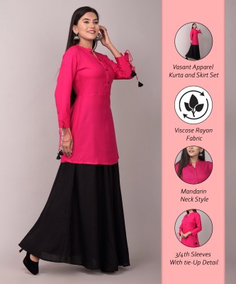 VASANT APPAREL Women Kurta Skirt Set