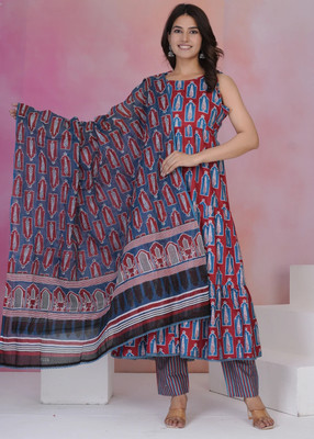 Hinglaaj Fashion Women Kurti Pant Dupatta Set