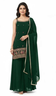 FASHIONTARA Women Kurti Palazzo Dupatta Set