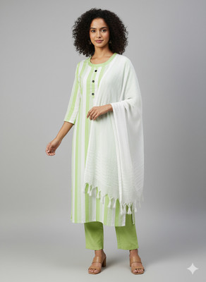 Unique F Women Kurta Pant Dupatta Set