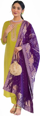Vraj Women Kurti Pant Dupatta Set