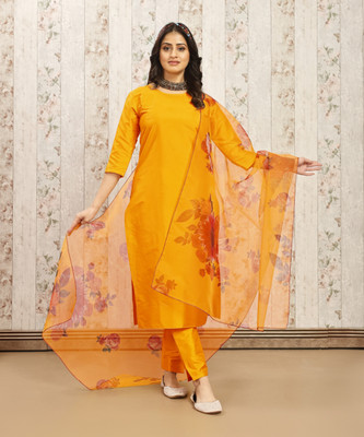 SILVER RABBIT Women Kurti Pant Dupatta Set