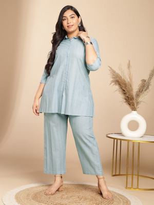 Janasya Women Kurta Pant Set