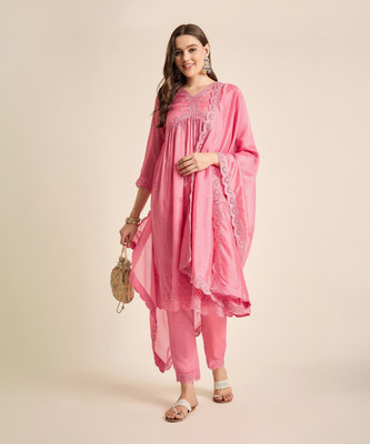 SheWill Women Kurti Pant Dupatta Set