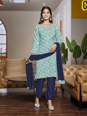 Nayasi Printed Kurta, Trouser/Pant & Dupatta Set