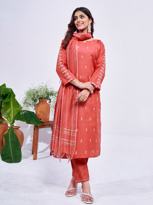 ARADHNA Embroidered Kurta, Trouser/Pant & Dupatta Set
