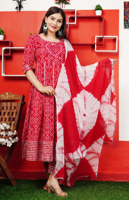 LH HANDICRAFTS Women Kurta Pant Dupatta Set