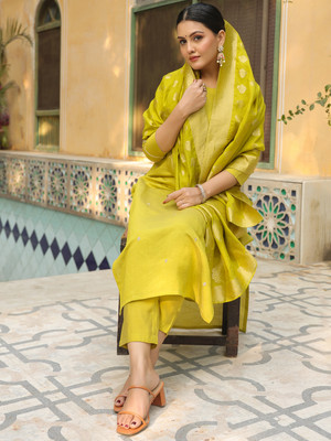 Gosriki Women Kurta Pant Dupatta Set