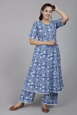 SUBH LAXMI Women Kurta Palazzo Set