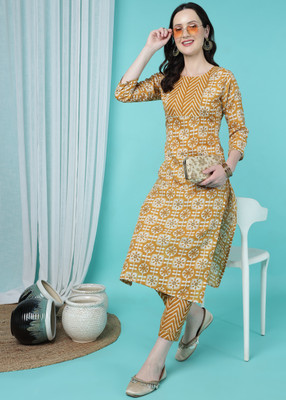 TRAHIMAM Women Kurti Pant Set