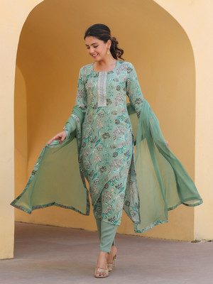 Gosriki Women Kurti Pant Dupatta Set