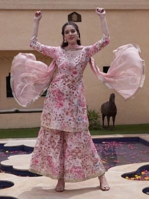 Sangria Women Kurta Pant Dupatta Set