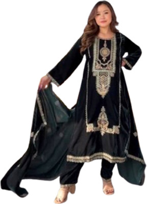IYALAFAB Women Ethnic Top Palazzo Dupatta Set
