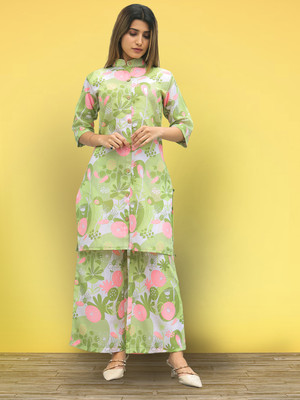 Indian Rani Women Ethnic Top Pant Set