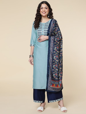 shiv textiles Embroidered Kurta, Trouser/Pant & Dupatta Set