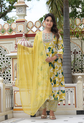 JD FINISHING Women Kurta Pant Dupatta Set