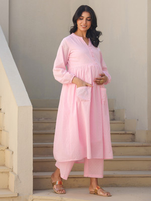 Janasya Women Kurta Pant Set