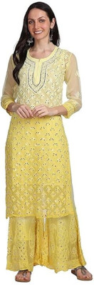 AMBAR Women Kurti Palazzo Set