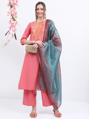 KETCH Women Kurta Palazzo Set